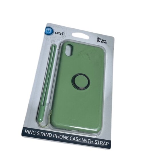 onn Other - Onn iPhone XS Max Ring Stand Phone Case with Strap
